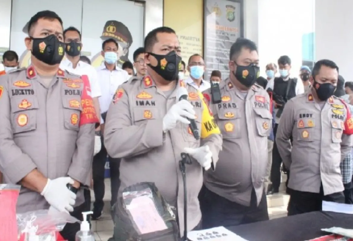 Konferensi Pers Polres Tangsel