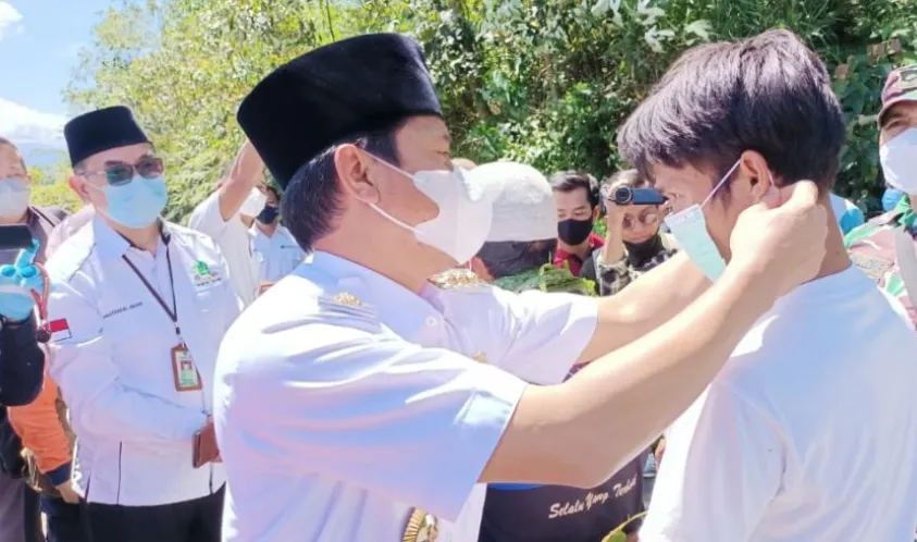 Bupati Lebong Kopli Ansori Pantau Posko Perbatasan