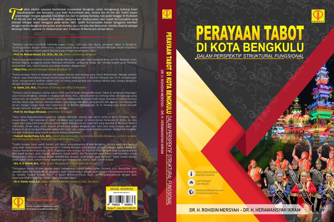Buku Perayaan Tabot Rohidin Mersyah - Herawansyah Ikram dapat respon yang luar biasa dari Pemerintah Iran