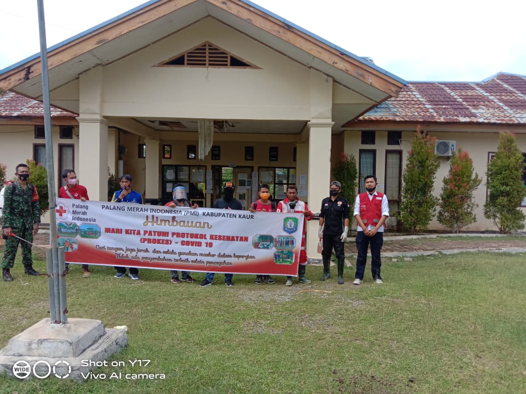 Untuk Menghindari Virus Corona, BPBD Kaur Lakukan Penyemprotan Disinfektan di Beberapa Instansi Perkantoran