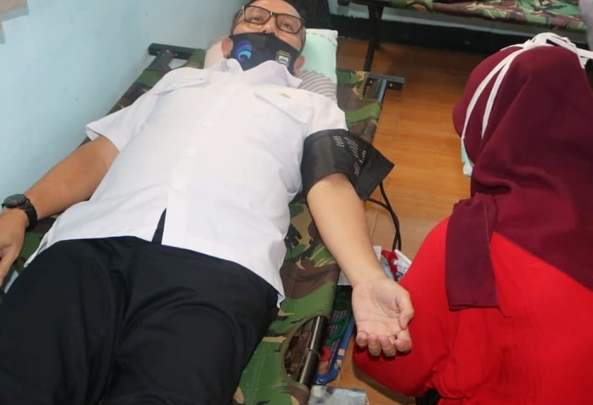 Donor darah di Dinas Kominfo Kabupaten Seluma