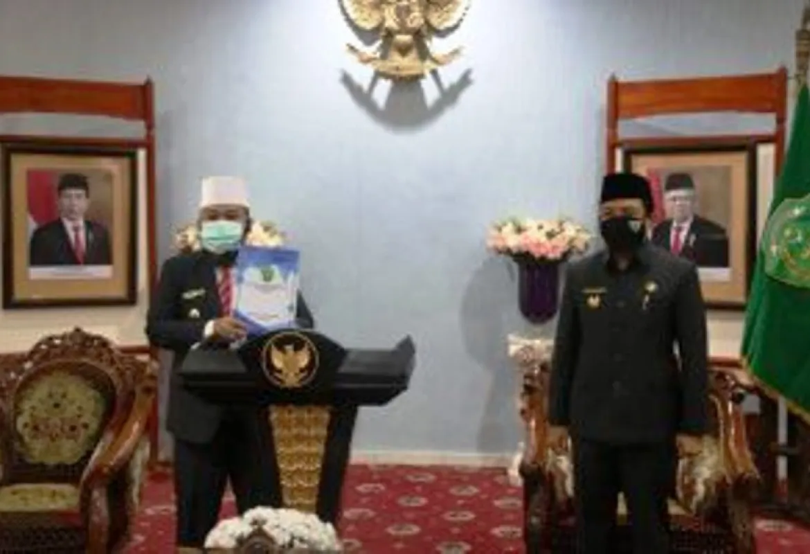 Melalui Vicon Walikota Sampaikan LKPJ TA. 2019 Pada Rapat Paripurna DPRD Kota Bengkulu