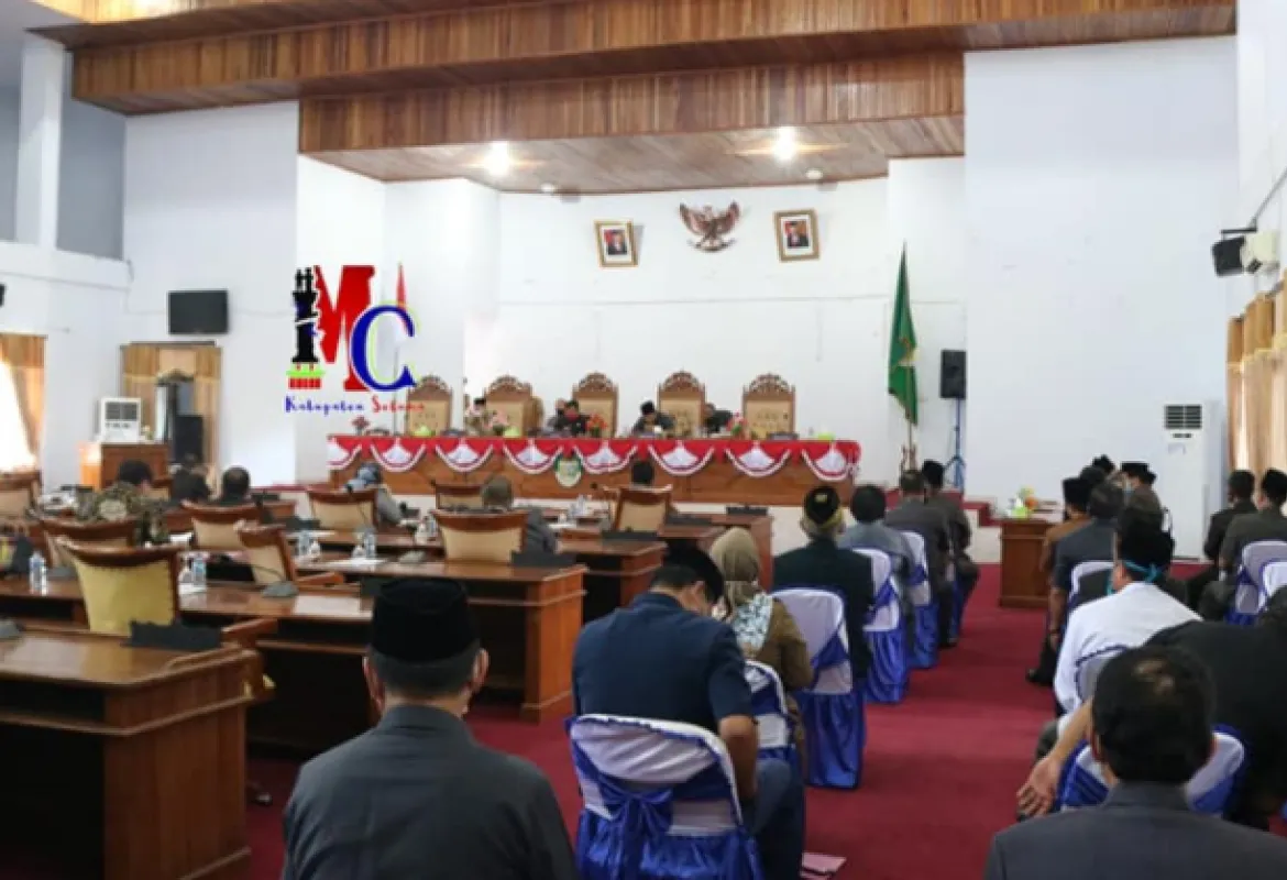 DPRD Seluma Gelar Rapat Paripurna, Agenda Penyampaian Nota Rancangan Perubahan APBD Kabupaten Seluma TA.2020