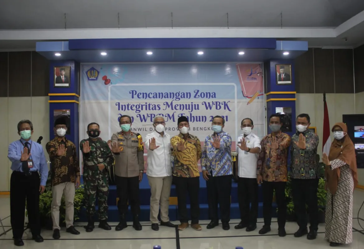 Pemerintah Provinsi Bengkulu Apresiasi Pembangunan Zona Integritas Menuju Wilayah Bebas Korupsi