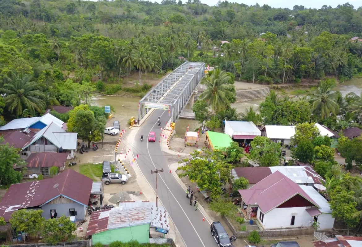 Kini Masyarakat Bisa Nikmati Jembatan Tanjung Agung Palik Bengkulu Utara