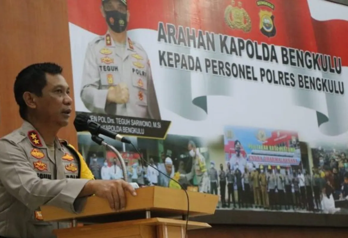 Kapolda Bengkulu, Irjen Pol. Drs Teguh Sarwono, M.Si