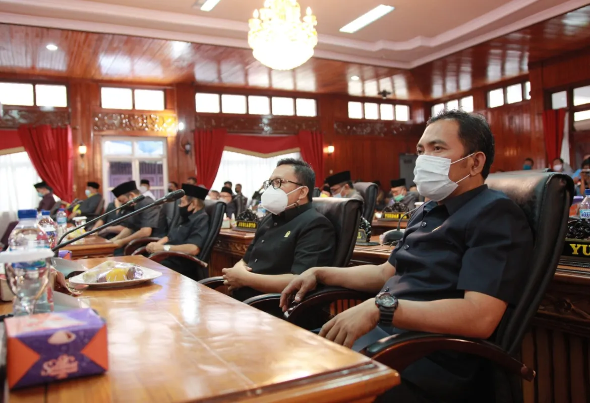 DPRD BS Gelar Rapat Paripurna Agenda Penyampaian Pidato Bupati Terpilih Periode 2021-2024