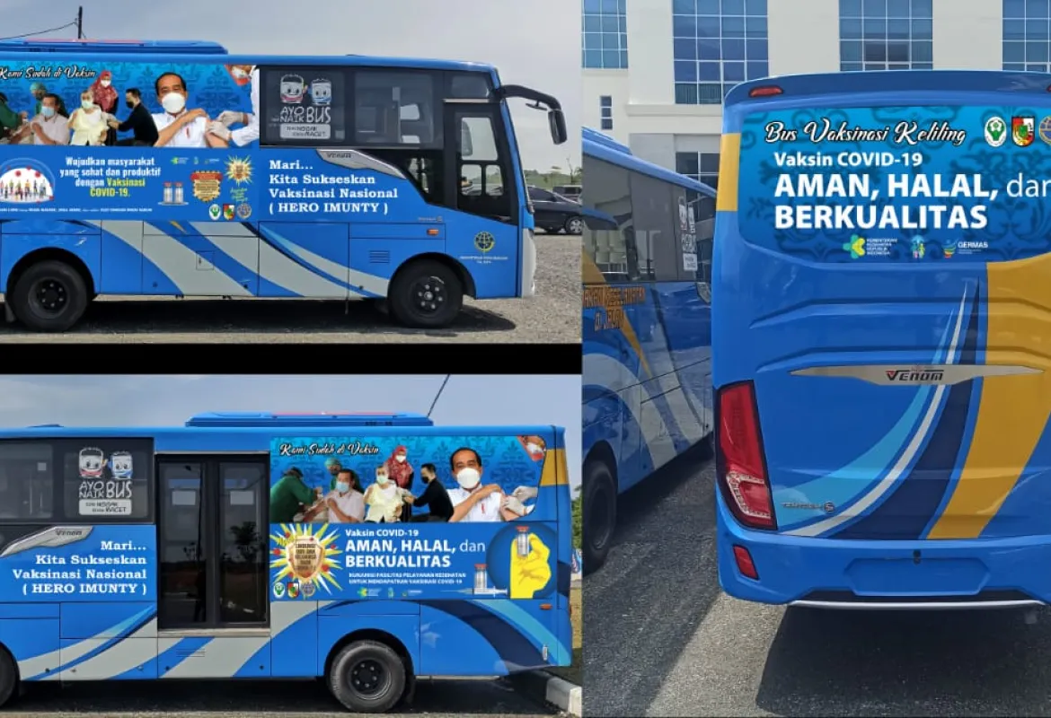 Pemerintah Kota Pekanbaru Luncurkan 5 Bus Vaksin Keliling Untuk Dukung Proses Vaksinasi Keliling