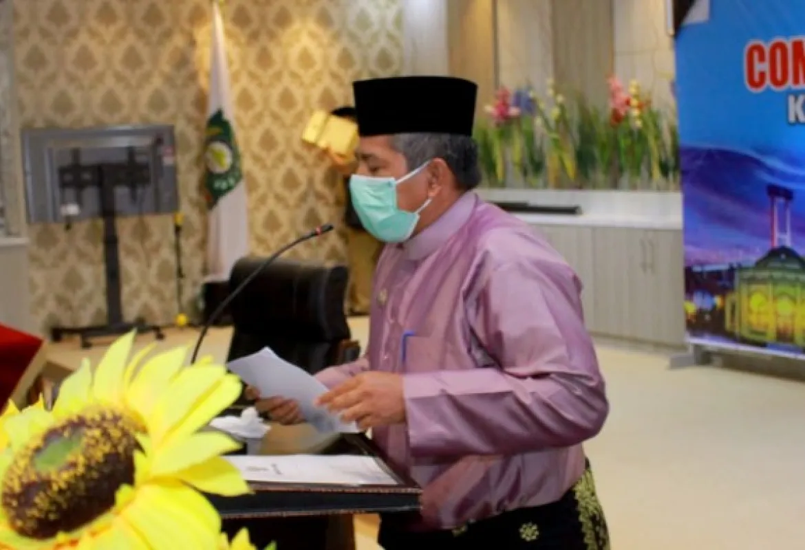 Bupati Siak Alfedri Sampaikan Laporan Pelaksanaan Anggaran Pendapatan dan Belanja Daerah (APBD) Tahun 2020