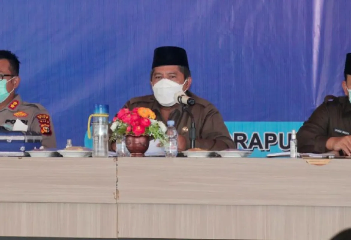 Bupati Siak Alfedri Pimpin Rapat Sinkronisasi Penyelenggaraan Pemerintah Daerah