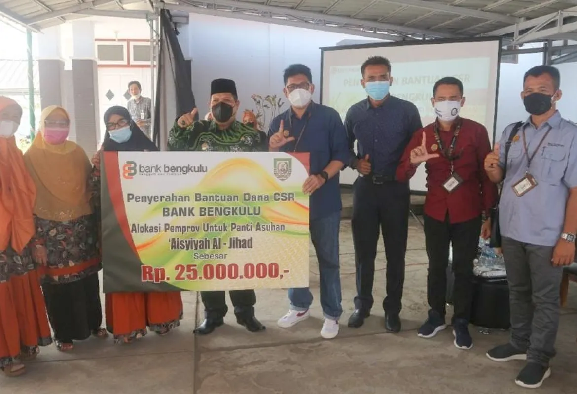 Wakil Bupati Lebong Fahrurrozi Hadiri Penyaluran CSR Bank Bengkulu