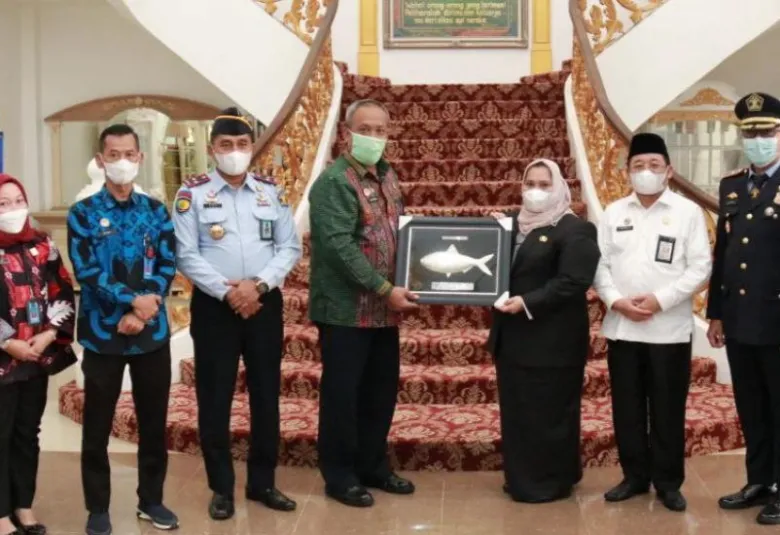 Pemda Bengkalis Silaturahmi Bersama Kepala Kantor Wilayah Kementerian Hukum Dan HAM Provinsi Riau