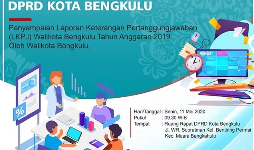 Pelaksanaan Rapat Paripurna DPRD Kota Bengkulu dengan menggunakan Teknologi Informasi