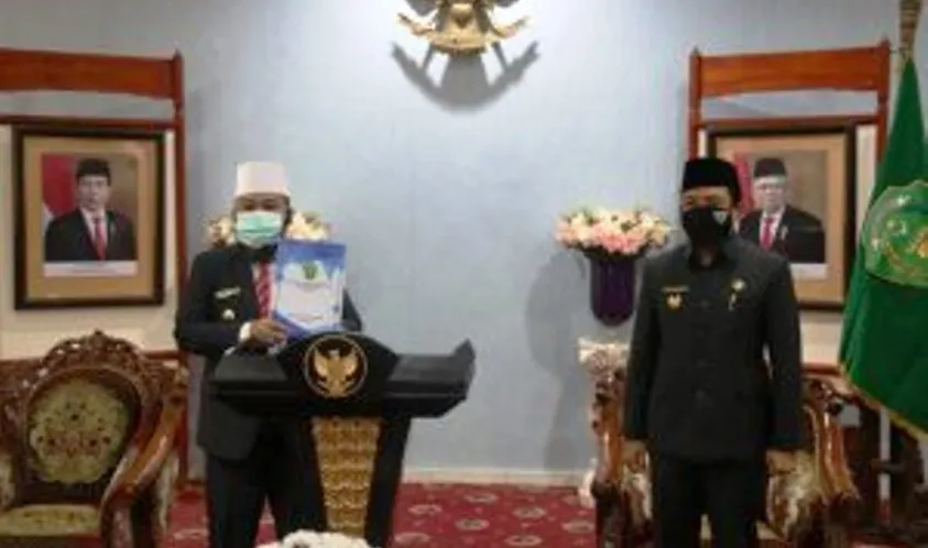 Melalui Vicon Walikota Sampaikan LKPJ TA. 2019 Pada Rapat Paripurna DPRD Kota Bengkulu