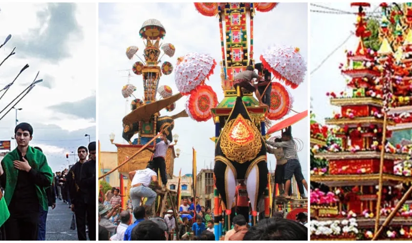 Perayaan Tabot di Kota Bengkulu, Festival Hoyak Tabuik di Pariaman dan Peringatan Asyura di Iran