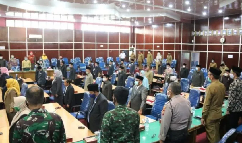 DPRD Kota Bengkulu Gelar Rapat Paripurna, Agenda Penyampaikan Keputusan Raperda Tentang Pertanggungjawaban APBD TA. 2019