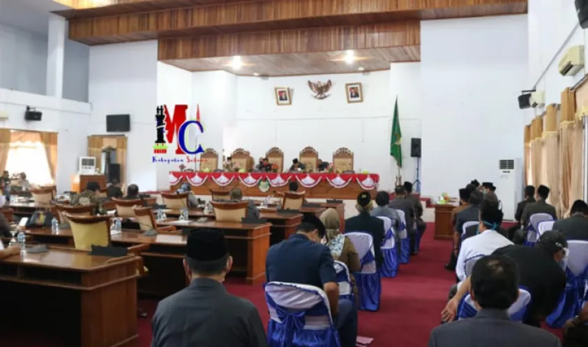 DPRD Seluma Gelar Rapat Paripurna, Agenda Penyampaian Nota Rancangan Perubahan APBD Kabupaten Seluma TA.2020