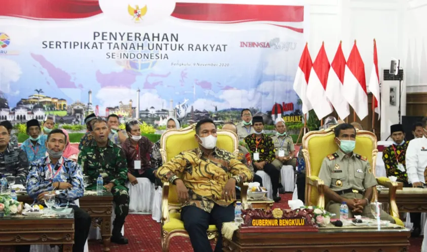 26 Ribu Seritifikat Tanah Dibagikan untuk Masyarakat Di Provinsi Bengkulu