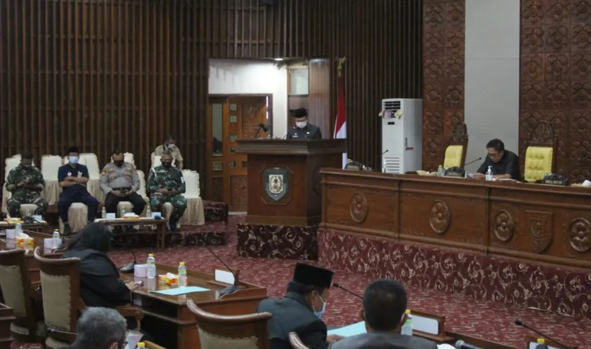 Jawaban Gubernur Bengkulu Terhadap Pandangan Umum Fraksi-Fraksi atas Raperda Pencegahan Covid-19