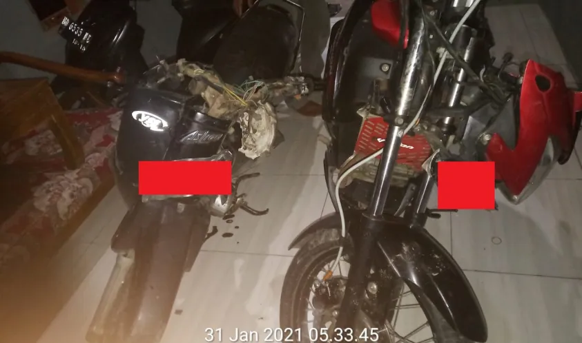 Kendaraan yang trrlibat kecelakaan