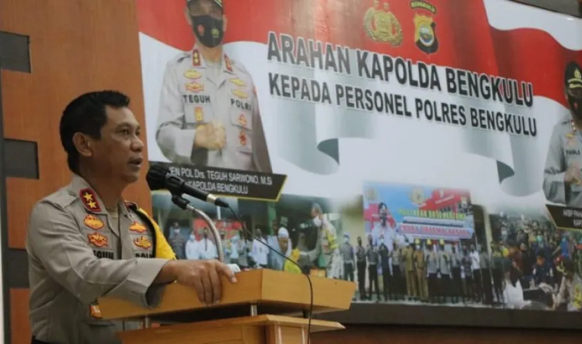 Kapolda Bengkulu, Irjen Pol. Drs Teguh Sarwono, M.Si