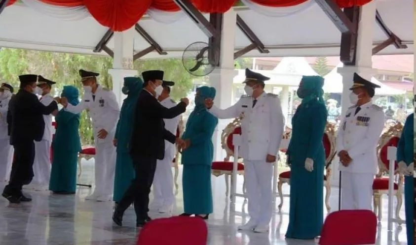 Acara Pengambilan Sumpah Jabatan dan Pelantikan Bupati Dihadiri Oleh Pimpinan DPRD Provinsi Riau 