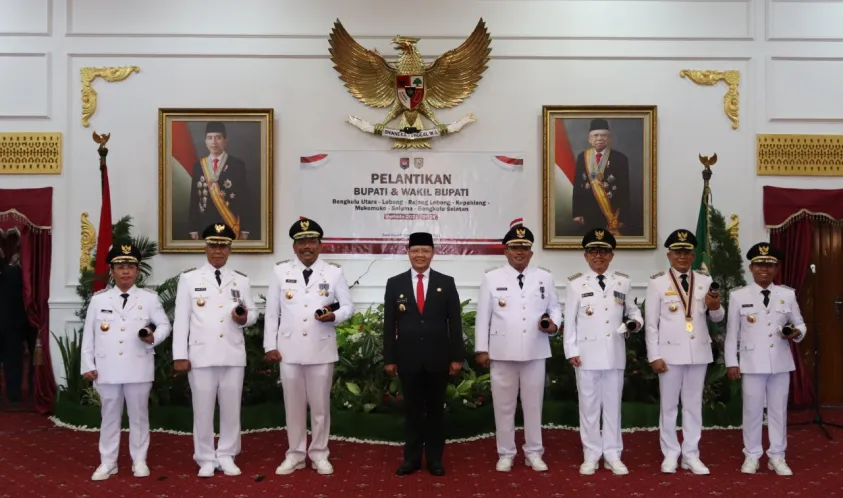 Bupati dan Wakil Bupati Mukomuko Resmi Dilantik