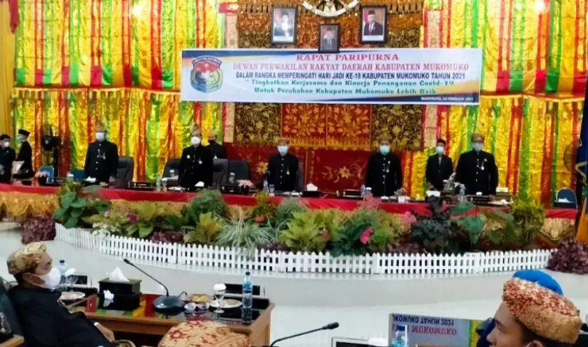 DPRD Mukomuko Gelar Paripurna Peringati Hari Jadi Kabupaten Mukomuko Ke-18