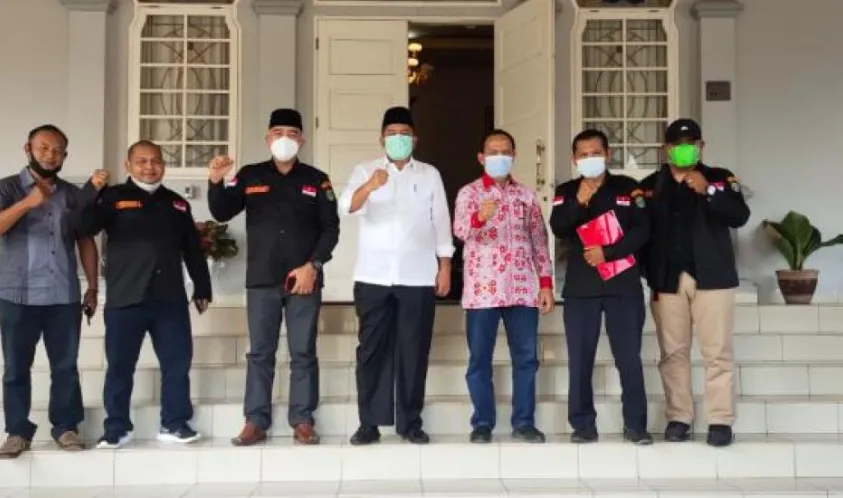 LMPP Marcab Siak Sampaikan Salam Hangat RI 2 Untuk Bupati Alfedri