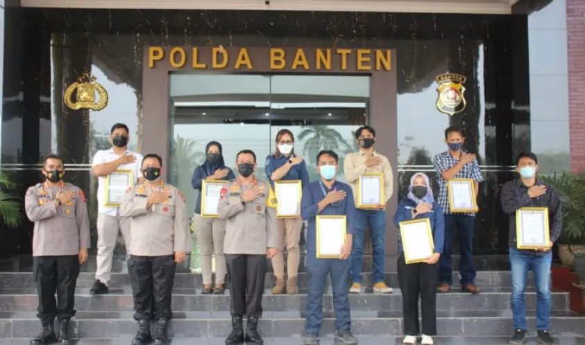 Kapolda Banten bersama Insan Pers