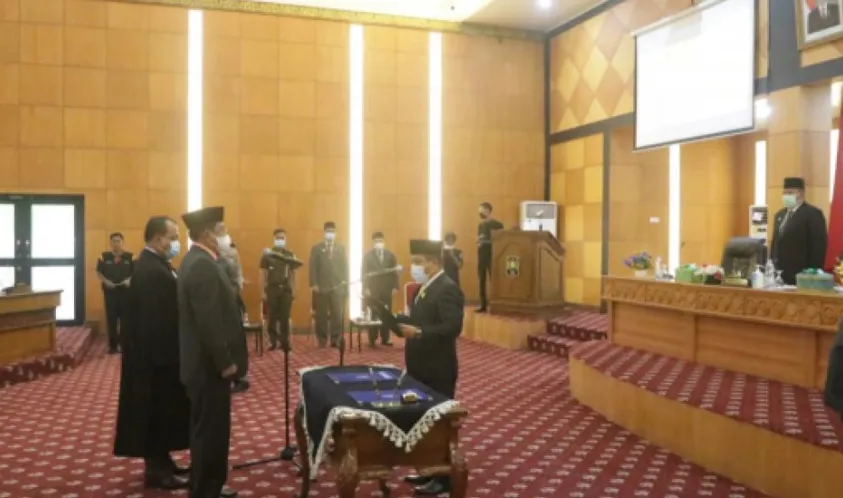 Pelantikan PAW Anggota DPRD Siak Dilaksanakan Sesuai Prokes