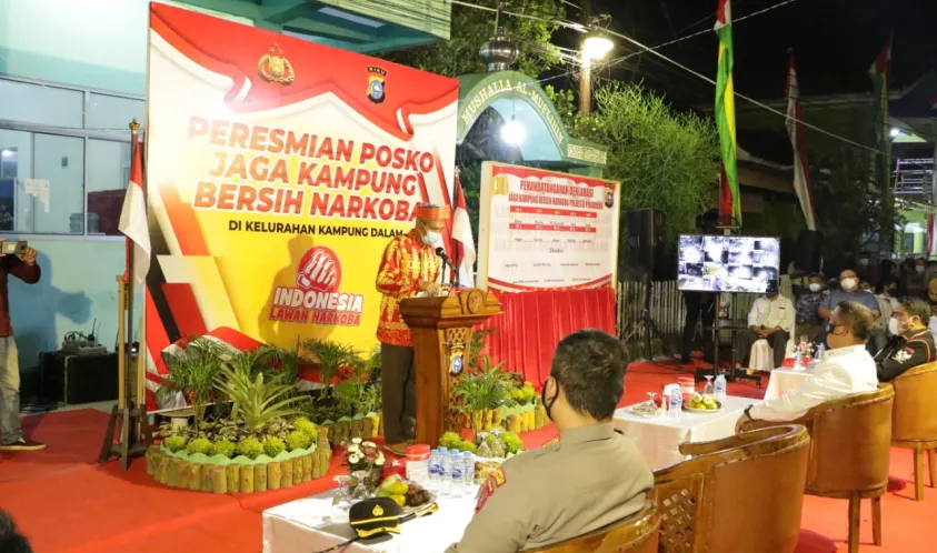 Wakil Walikota Pekanbaru Sambut Baik Peresmian Pos Jaga Kampung Bersih Narkoba di Kampung Dalam