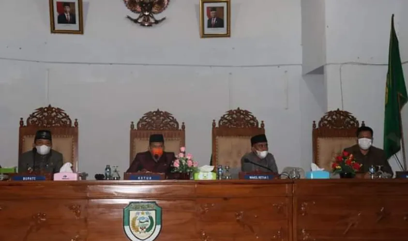 DPRD Seluma Paripurna Istimewa Agenda Pendapatan Akhir Perda Pertanggungjawaban APBD 2020